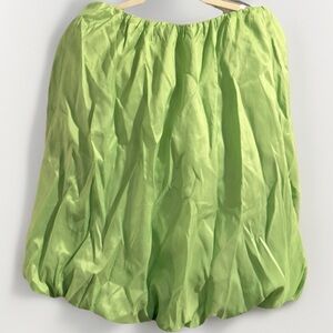 Show Me Your Mumu Lime Green Bubble Hem Skirt Medium Made USA